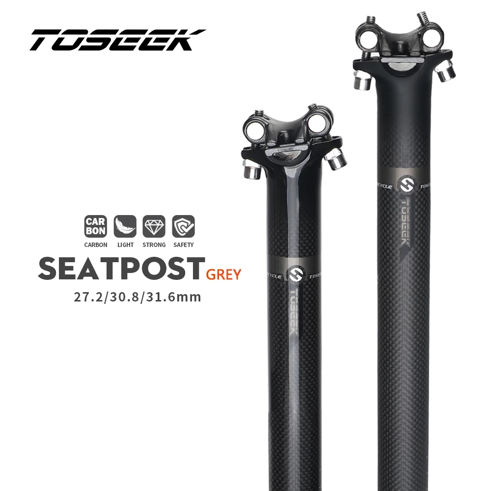 Carbon Fiber Saddle - Toseek 3k fosco completo de fibra