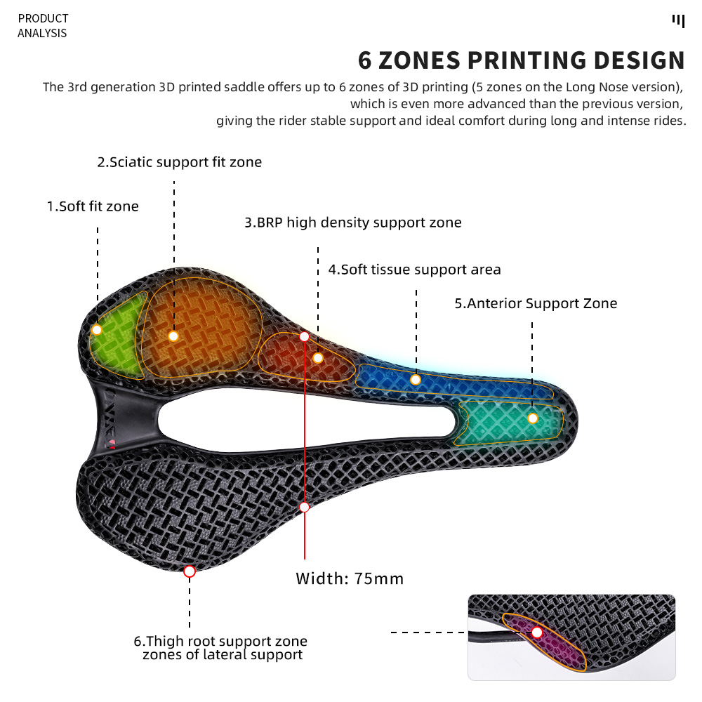 Selim de Bicicleta Impresso em - Carbon Fiber Saddle avaliação e preço