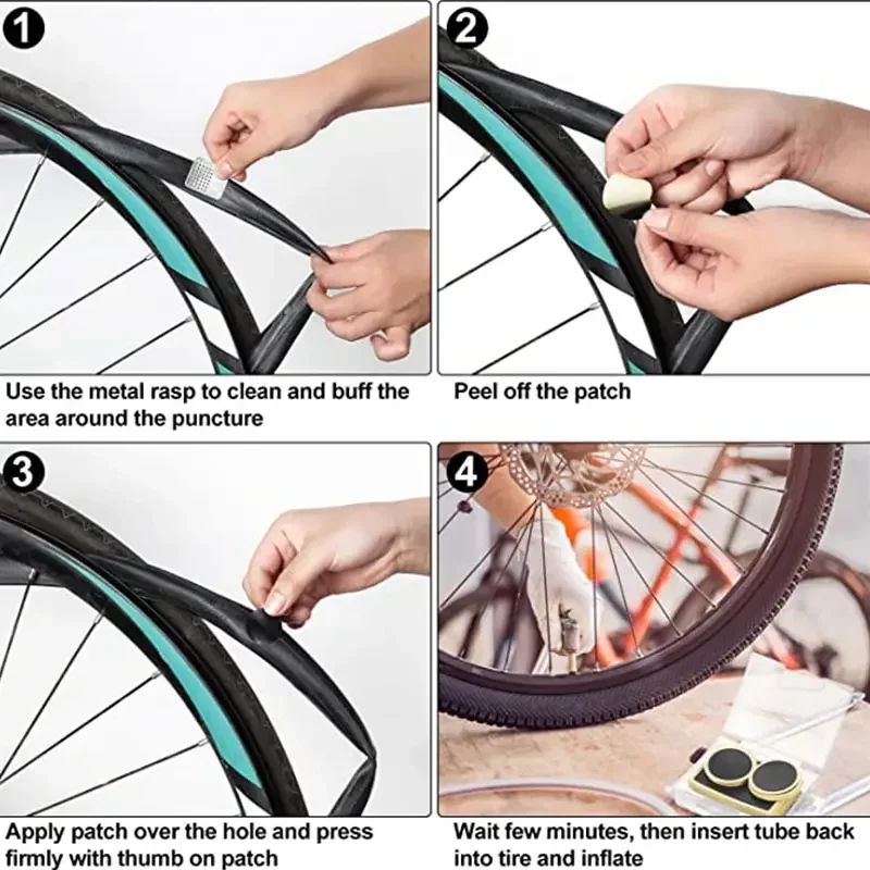 50 Peças de Remendos para Pneu - Bicycle Repair Kit avaliação e preço