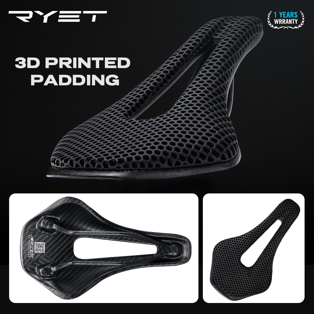 Ryet 3d impresso sela de bicic - Carbon Fiber Saddle avaliação e preço